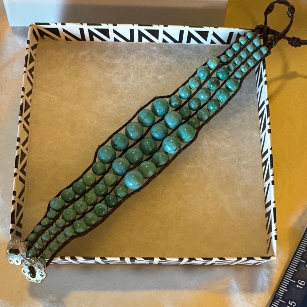 Stella & Dot Turquoise Beaded Bracelet